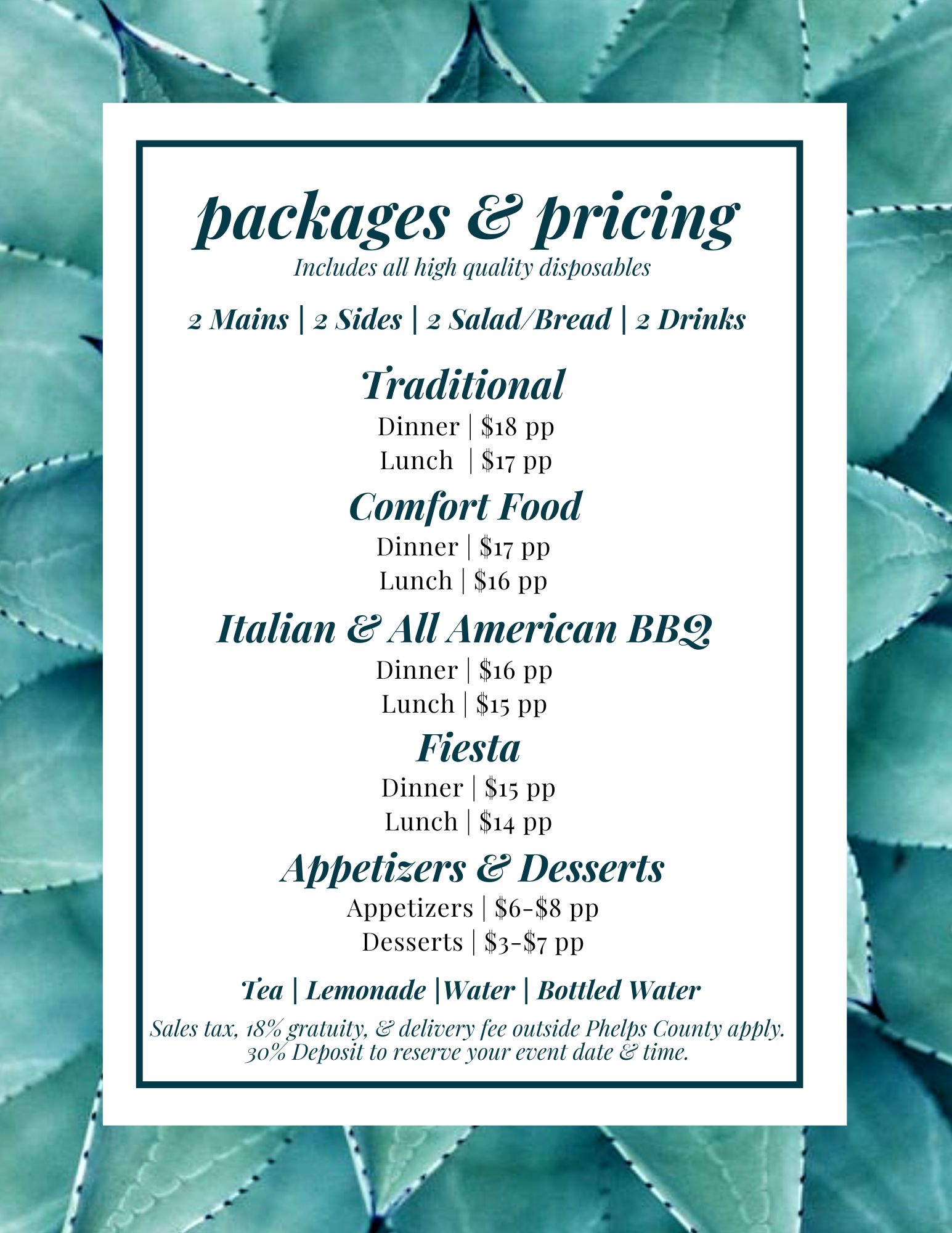 Packages and Pricing