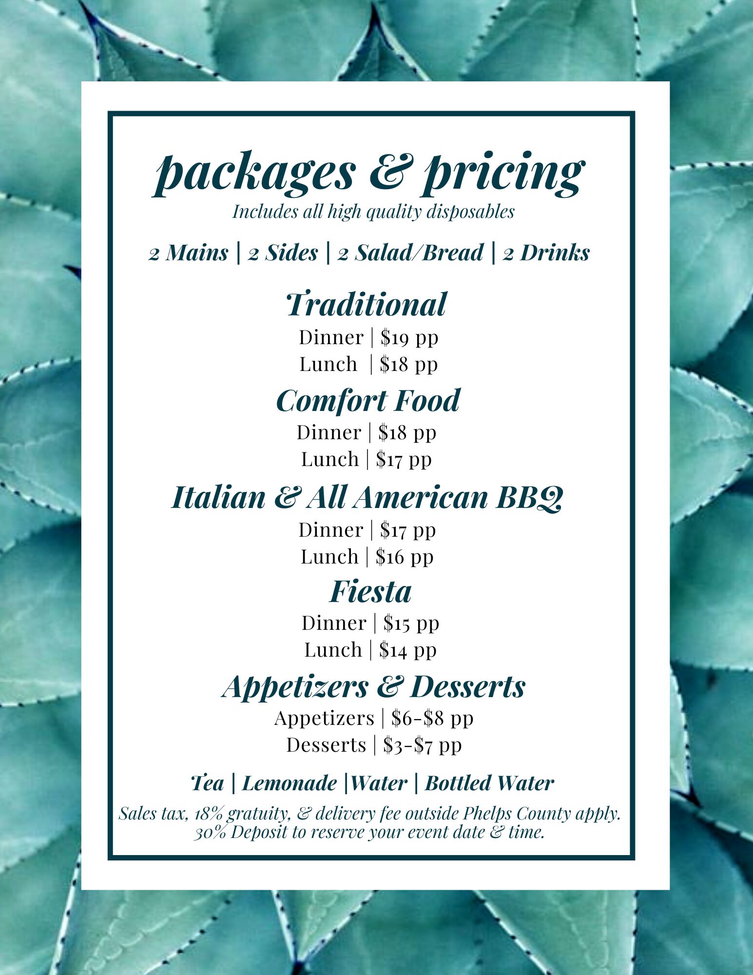 Packages and Pricing