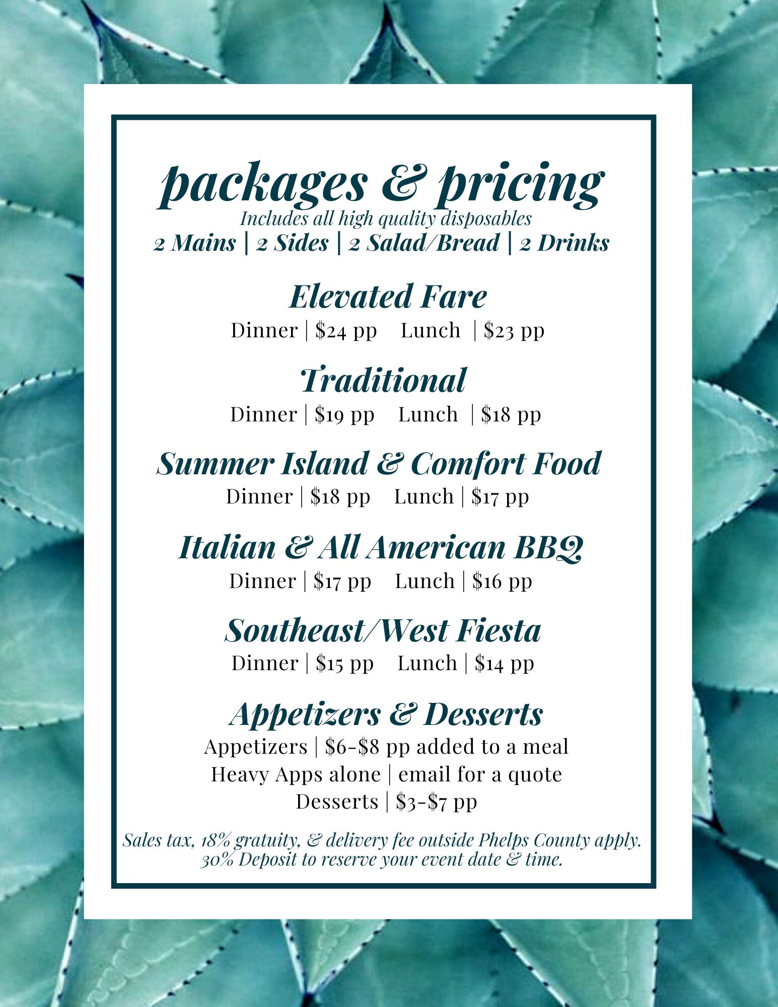 Packages & Pricing